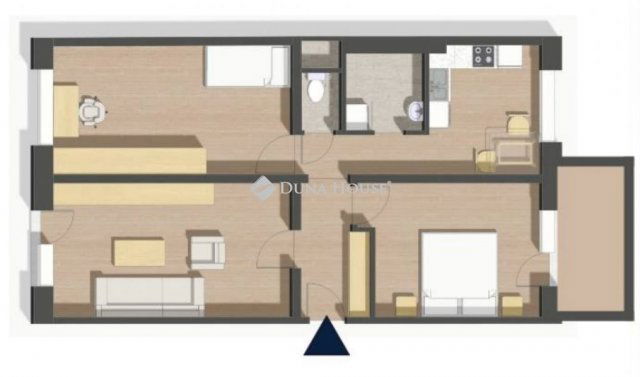 Eladó panellakás, Kecskeméten 56.49 M Ft, 3 szobás
