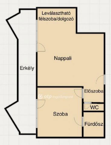Eladó téglalakás, Budapesten, IX. kerületben 97.5 M Ft, 2 szobás