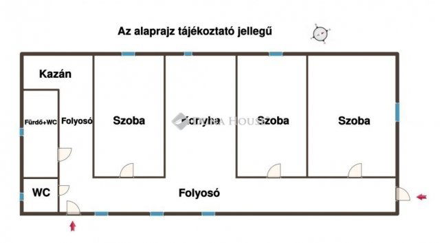 Eladó családi ház, Csákváron 62.9 M Ft, 3 szobás