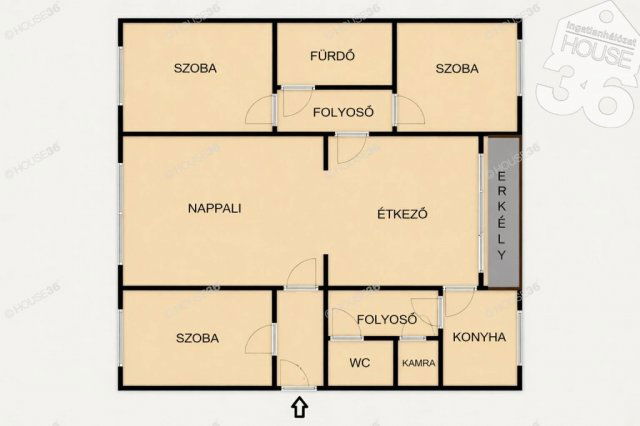 Eladó téglalakás, Szekszárdon 74.95 M Ft, 4 szobás