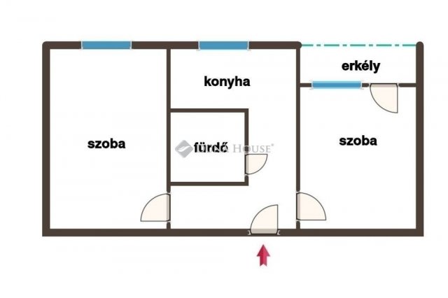 Eladó panellakás, Kecskeméten 42.99 M Ft, 2 szobás