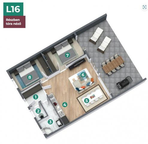 Eladó téglalakás, Balatonszemesen 119.9 M Ft, 3 szobás