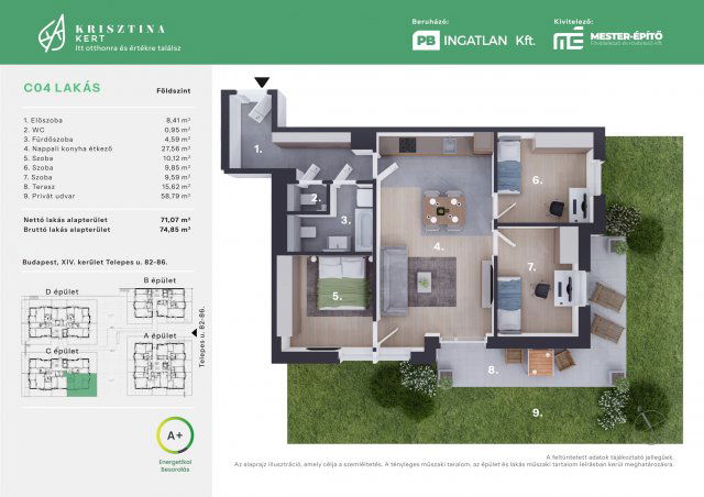 Eladó téglalakás, Budapesten, XIV. kerületben, Telepes utcában