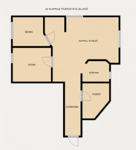 Eladó téglalakás, Komáromban 40 M Ft, 2+1 szobás