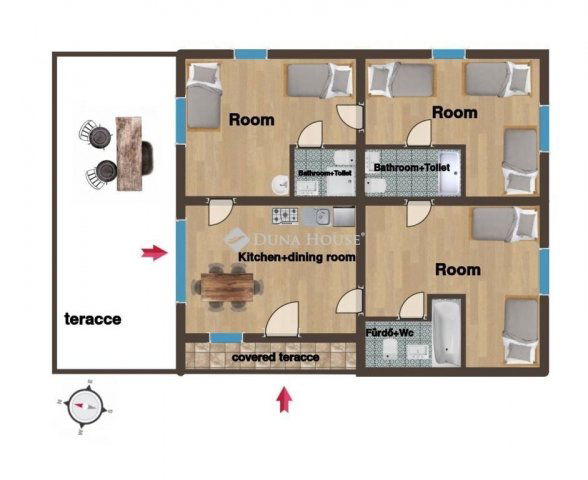 Eladó családi ház, Bodrogkeresztúron 130 M Ft, 3 szobás