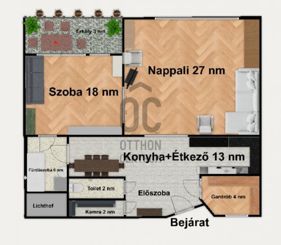 Eladó téglalakás, Budapesten, XIII. kerületben 78.9 M Ft