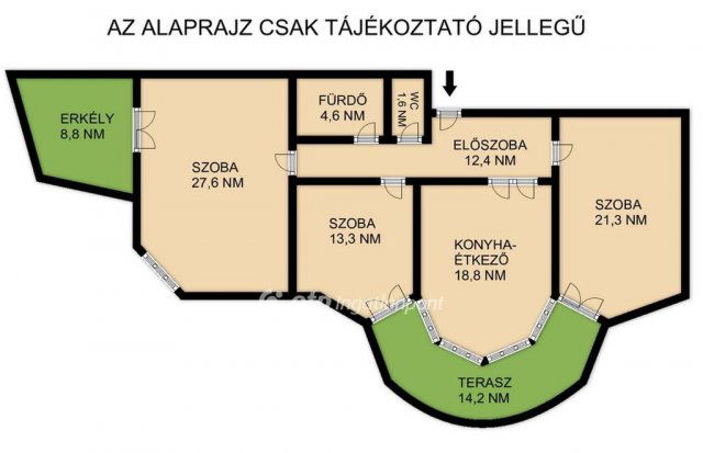 Eladó téglalakás, Budapesten, I. kerületben 245 M Ft, 3 szobás