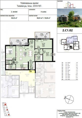 Eladó téglalakás, Tatabányán 104.225 M Ft, 4 szobás