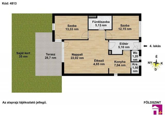 Eladó téglalakás, Érden 89.9 M Ft, 3 szobás