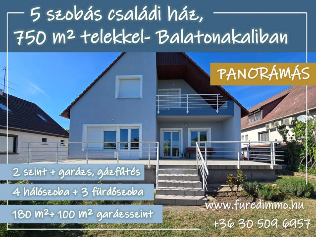 Eladó családi ház, Balatonakaliban 140 M Ft, 5 szobás