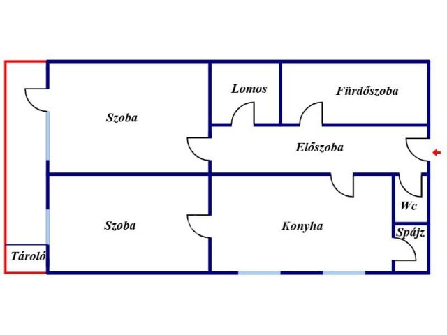 Eladó téglalakás, Miskolcon 29.9 M Ft, 2 szobás