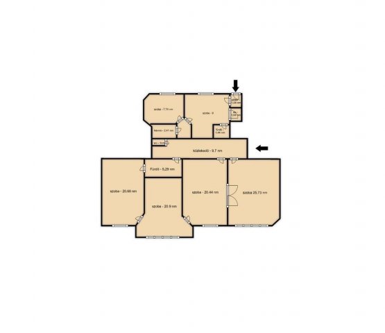 Eladó téglalakás, Budapesten, VII. kerületben 104 M Ft, 4 szobás
