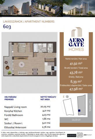 Eladó téglalakás, Budapesten, XIX. kerületben, Tompa utcában