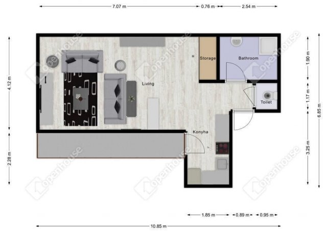 Kiadó téglalakás, albérlet, Debrecenben 229 E Ft / hó, 1 szobás
