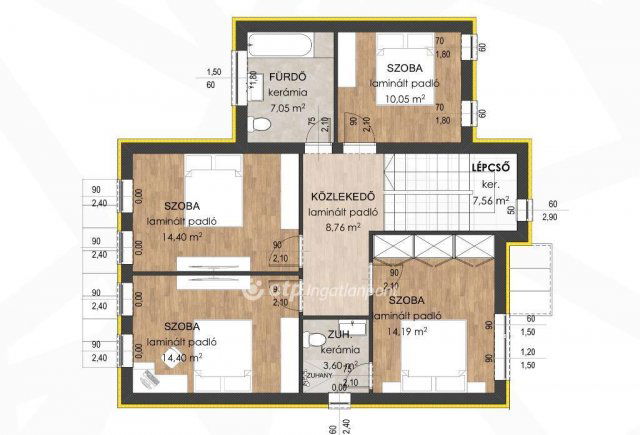 Eladó családi ház, Debrecenben 229 M Ft, 5 szobás