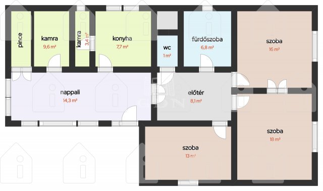 Eladó családi ház, Szigetújfalun 65 M Ft, 3 szobás