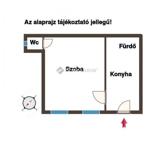 Eladó téglalakás, Budapesten, VI. kerületben 43.5 M Ft, 1 szobás