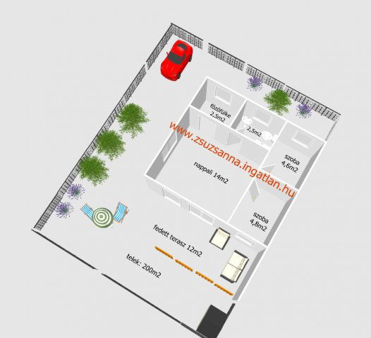 Eladó nyaraló, Faddon, Fenyő utcában 28.9 M Ft, 1+2 szobás