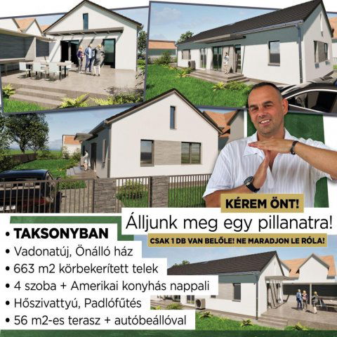 Eladó családi ház, Taksonyon 128.999 M Ft, 5 szobás