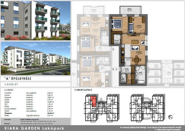Eladó téglalakás, Szombathelyen, Károlyi Antal utcában 41.9 M Ft