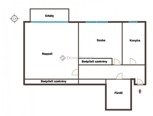 Eladó téglalakás, Budapesten, XIII. kerületben 66 M Ft, 2 szobás