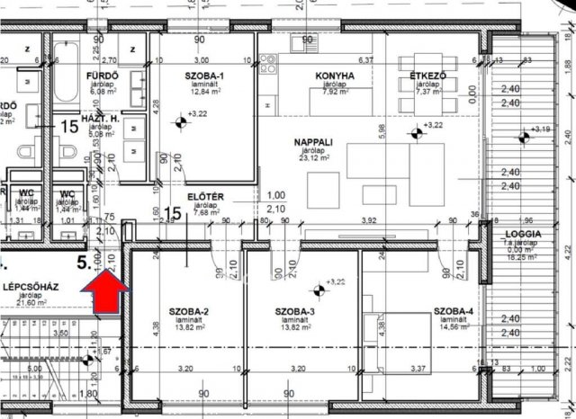 Eladó téglalakás, Debrecenben 168.347 M Ft, 4 szobás