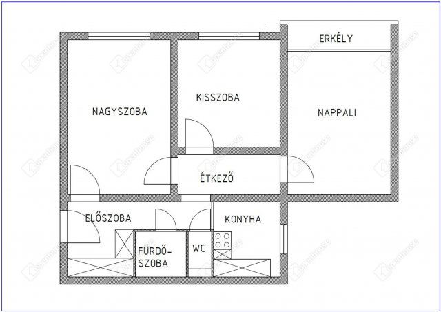 Eladó panellakás, Debrecenben 63.9 M Ft, 3 szobás