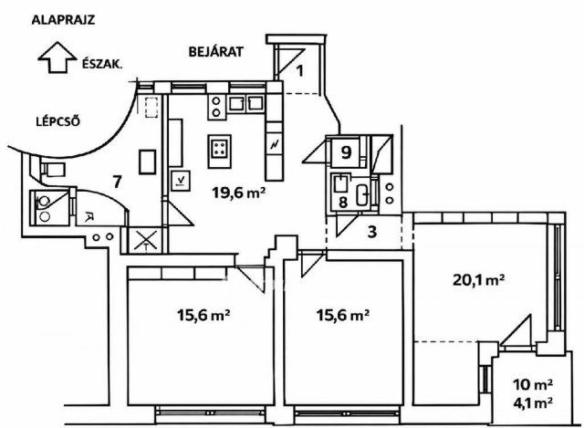 Eladó téglalakás, Budapesten, III. kerületben 134 M Ft, 3 szobás