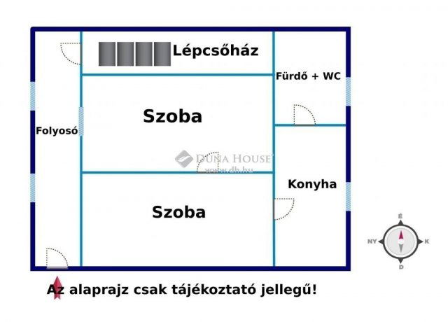 Eladó családi ház, Ráckevén 49.99 M Ft, 2 szobás