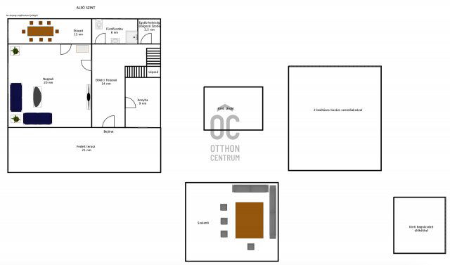 Eladó családi ház, Ráckeresztúron 94.9 M Ft, 5 szobás