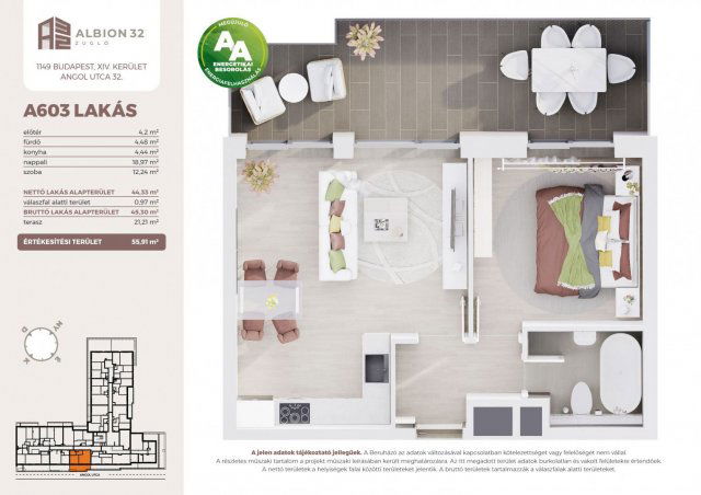 Eladó téglalakás, Budapesten, XIV. kerületben 94.99 M Ft