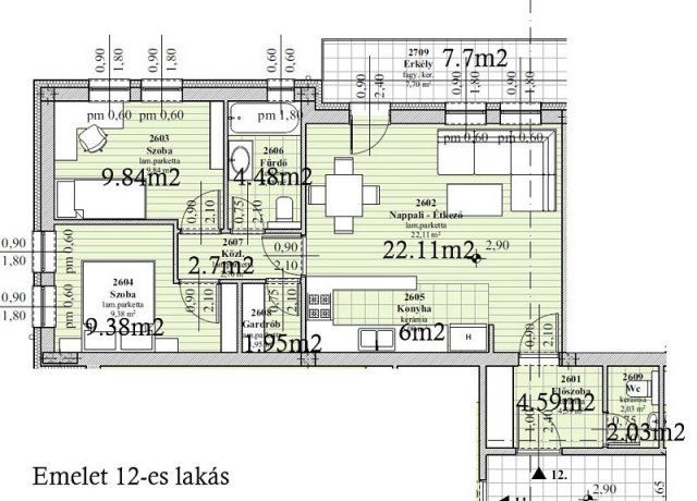 Eladó téglalakás, Érden 86.52 M Ft, 3 szobás