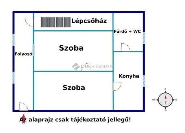 Eladó családi ház, Ráckevén 49.99 M Ft, 2 szobás