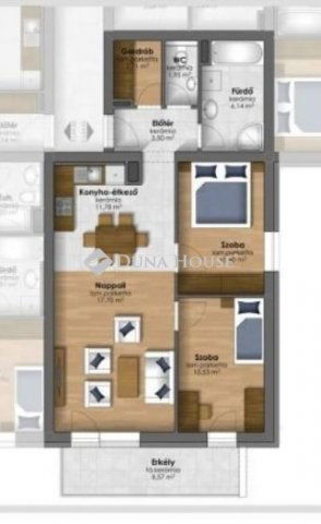 Eladó téglalakás, Szombathelyen 65.9 M Ft, 3 szobás