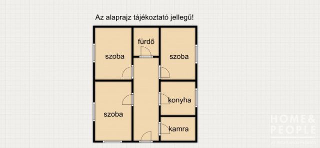 Eladó családi ház, Kisteleken 70 M Ft, 3 szobás