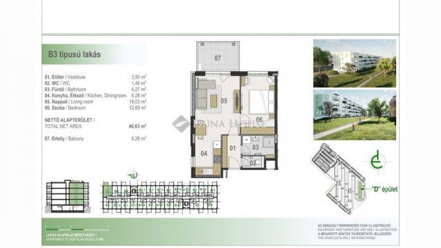 Eladó téglalakás, Debrecenben 66.001 M Ft, 2 szobás