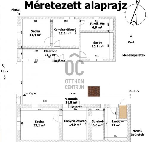 Eladó családi ház, Bodonyban 15 M Ft, 3 szobás
