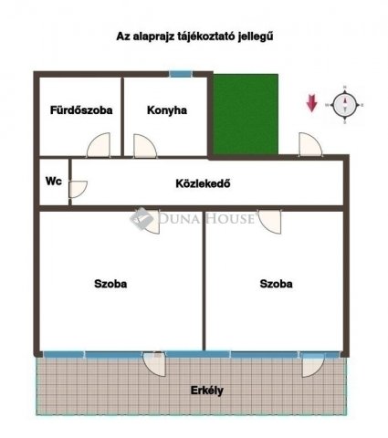 Eladó téglalakás, Pécsett 55.9 M Ft, 2 szobás