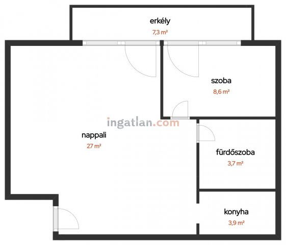 Eladó téglalakás, Budapesten, IX. kerületben 85 M Ft, 2 szobás