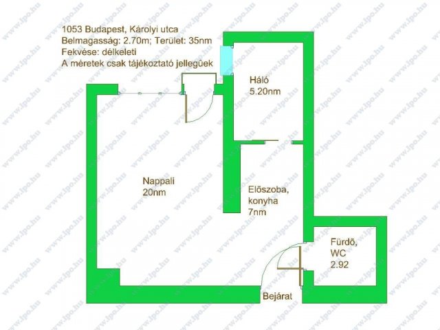 Kiadó téglalakás, albérlet, Budapesten, V. kerületben