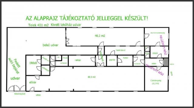 Eladó családi ház, Hajdúböszörményen 69.9 M Ft, 2+1 szobás
