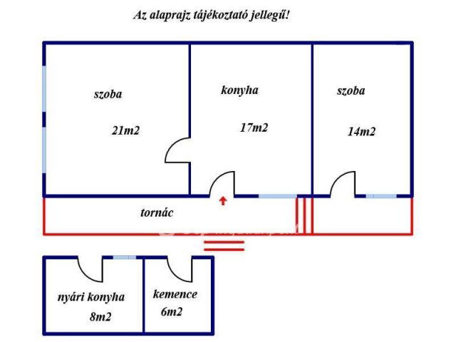 Eladó családi ház, Szurdokpüspökin 8.7 M Ft, 2 szobás