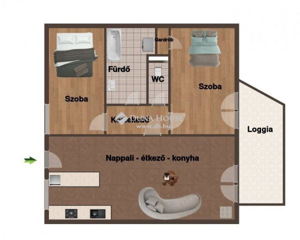 Kiadó téglalakás, albérlet, Debrecenben 390 E Ft / hó, 3 szobás