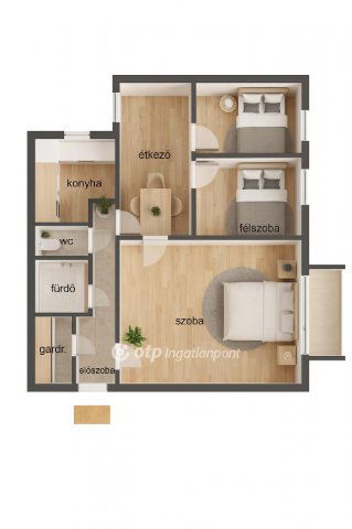 Eladó panellakás, Budapesten, XXI. kerületben 74.5 M Ft