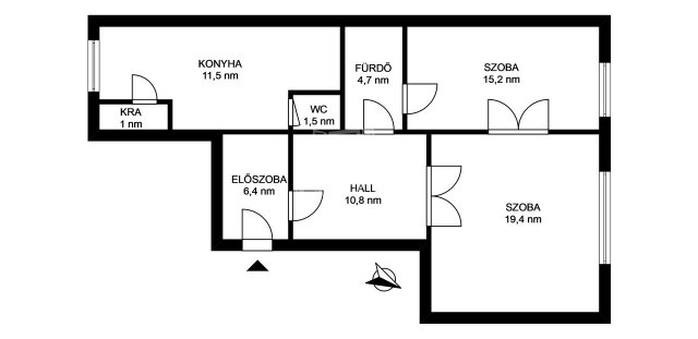 Eladó téglalakás, Budapesten, XIII. kerületben 85 M Ft, 2 szobás