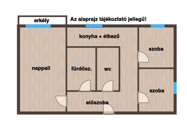 Eladó panellakás, Győrött 54.9 M Ft, 3 szobás