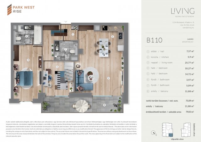 Eladó téglalakás, Budapesten, XIII. kerületben, Szabolcs utcában