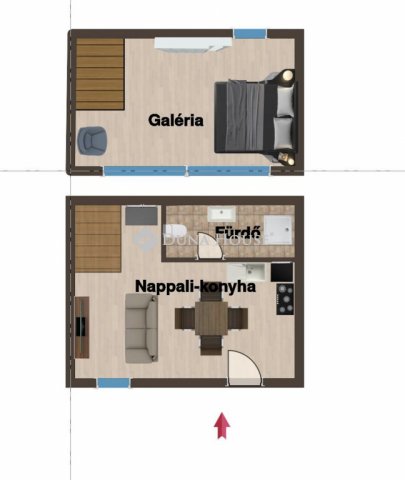 Eladó téglalakás, Budapesten, VII. kerületben 55 M Ft, 1 szobás