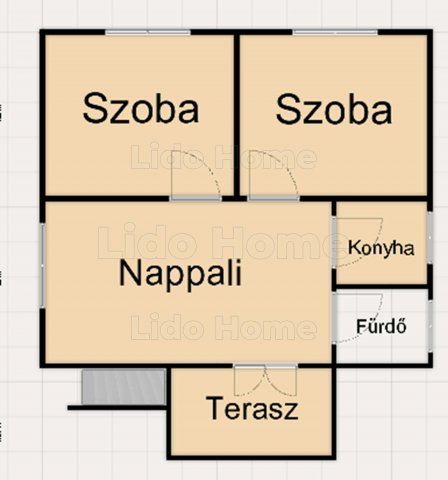 Eladó nyaraló, Igalon 37.6 M Ft, 3 szobás / költözzbe.hu