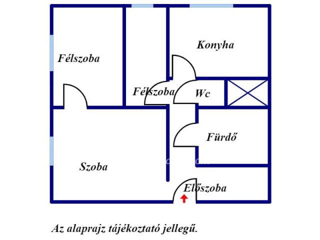 Eladó téglalakás, Békéscsabán 31 M Ft, 2+1 szobás